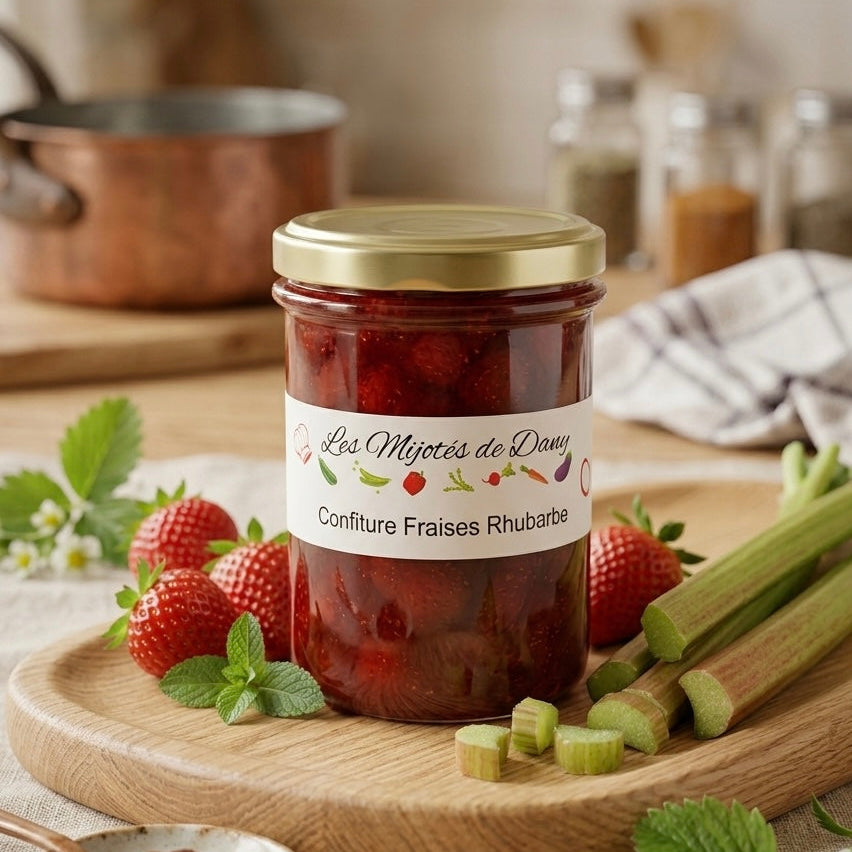 Confiture de Fraises et Rhubarbe